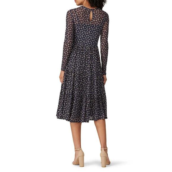 LOUNA Women's Floral Mesh Dress Size S In Black - Picture 3 of 15